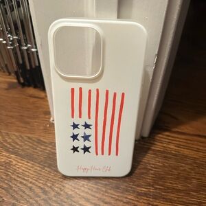 Red and White American Flag Inspired iPhone Case